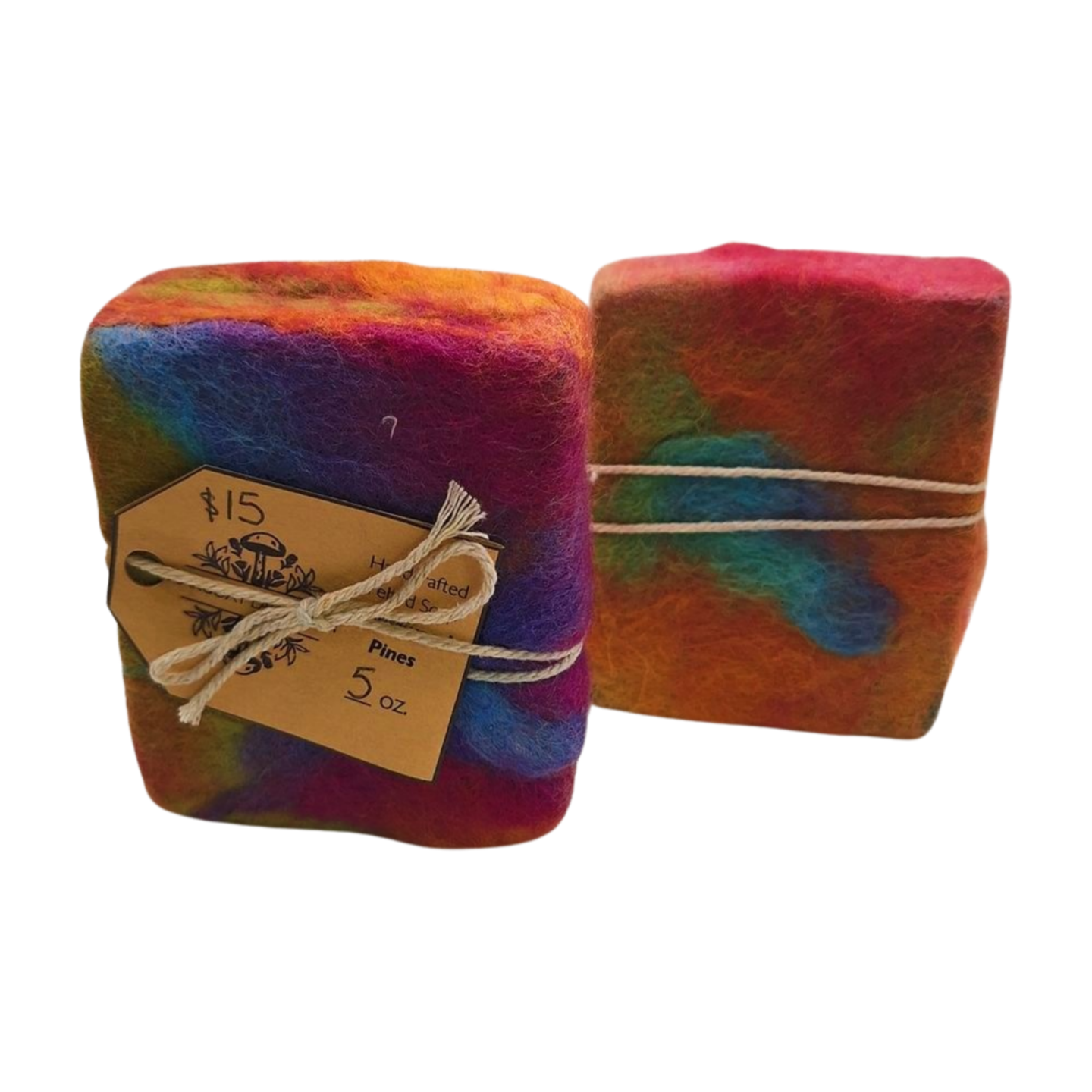 Cedarwood Pines Vegan Soap- Felted