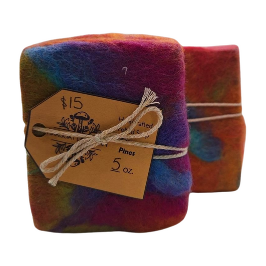 Cedarwood Pines Vegan Soap- Felted