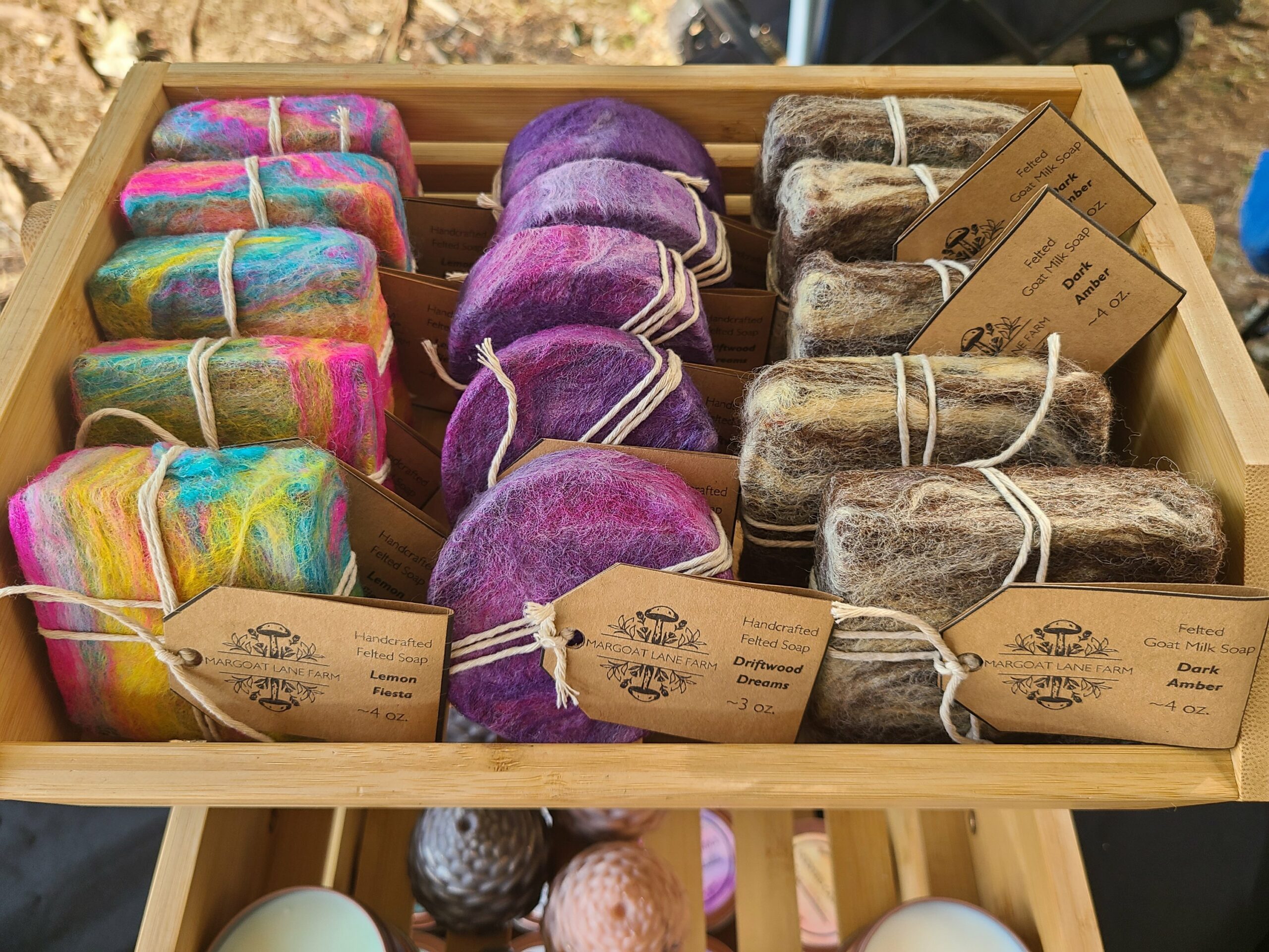 4 oz Felted Soap @ Market